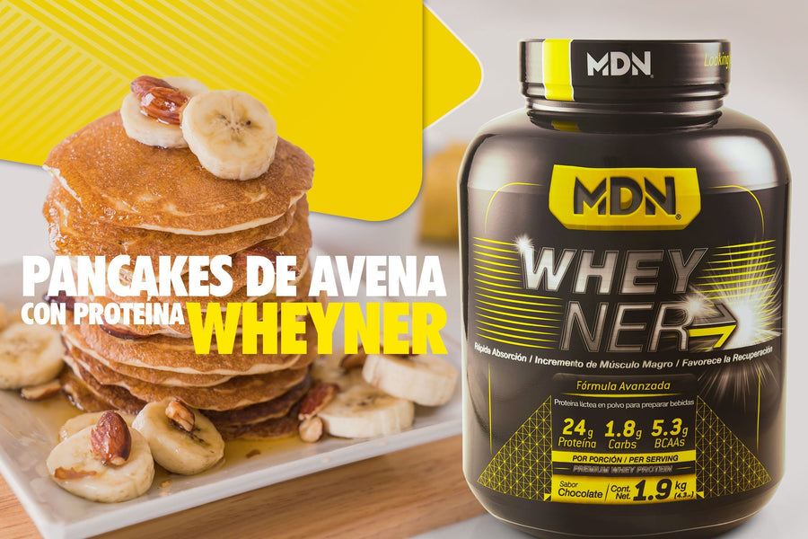 Pancakes de avena con proteína WheyNer - MDNLabs