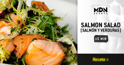 Receta Salmon salad un shot sabroso y natural. - MDNLabs