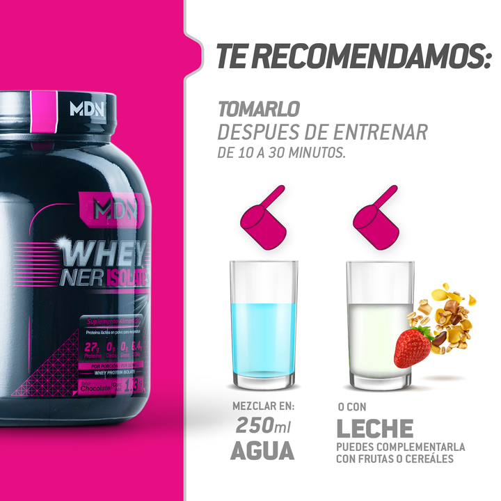 Proteína Aislada WheyNer Isolate MDN Sports