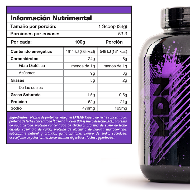 Proteína WheyNer Extend MDN Sports