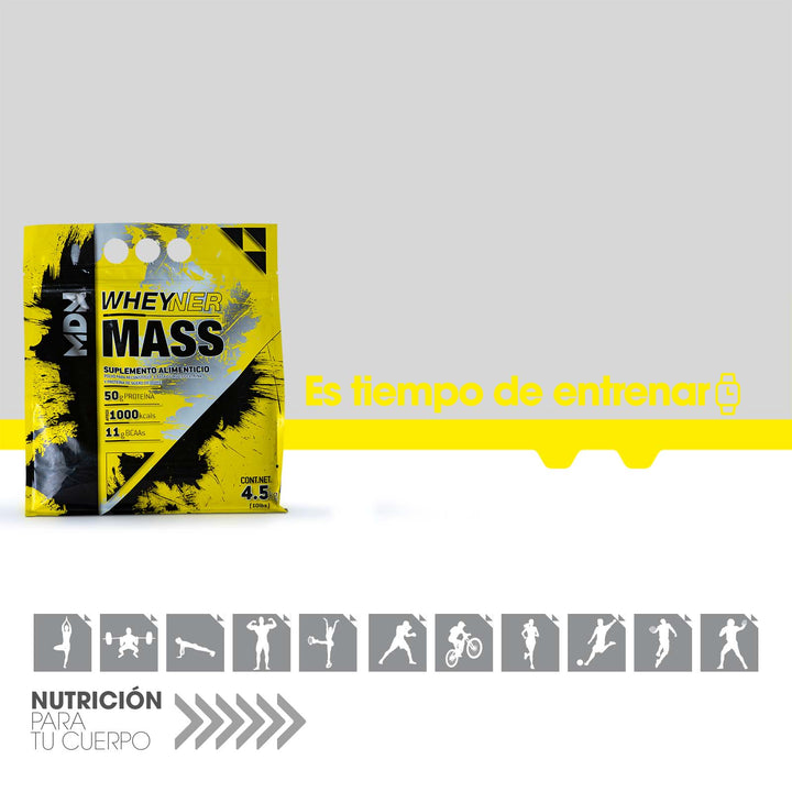 Proteína Ganador de Peso WheyNer MASS MDN Sports