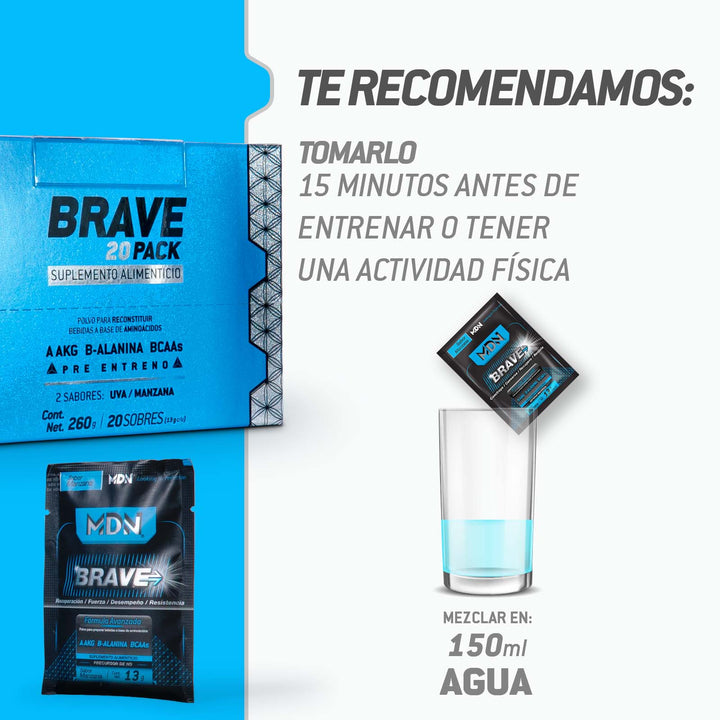 Óxido Nítrico Brave 20 Pack