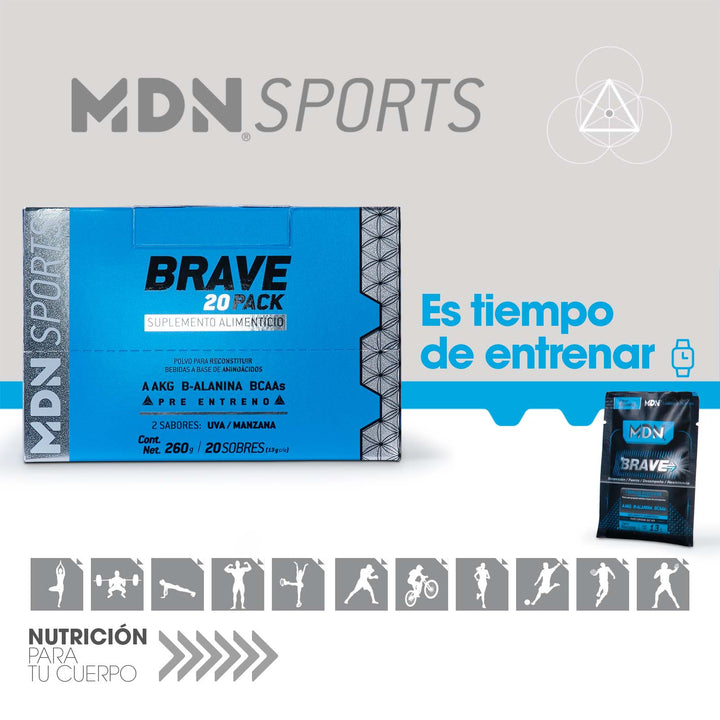 Óxido Nítrico Brave 20 Pack