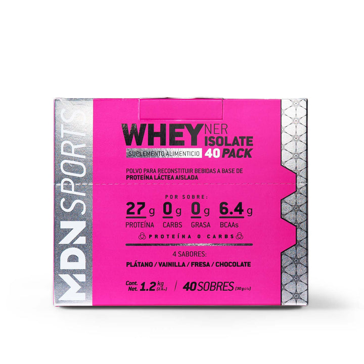 Proteína WheyNer Isolate 40 Pack