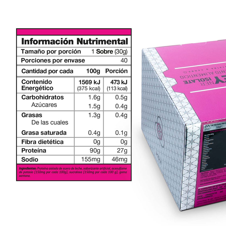 Proteína WheyNer Isolate 40 Pack