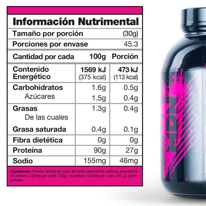 Proteína Aislada WheyNer Isolate MDN Sports