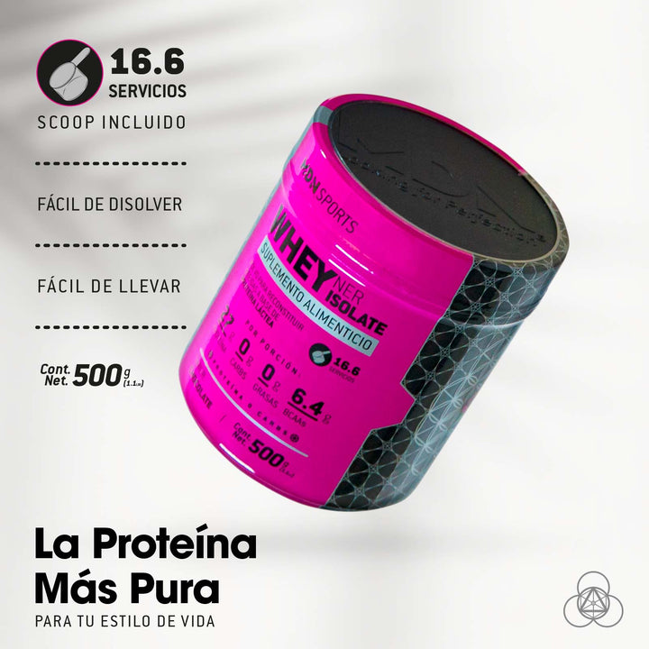 Proteína WheyNer Isolate Estevia MDN Sports