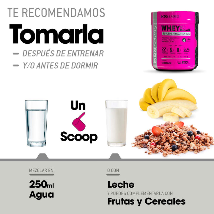 Proteína WheyNer Isolate Estevia MDN Sports