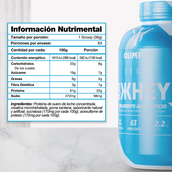 Proteína 100% Whey Zeus Olimpo