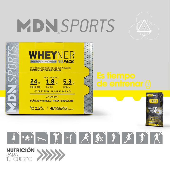 Proteína WheyNer 40 Pack