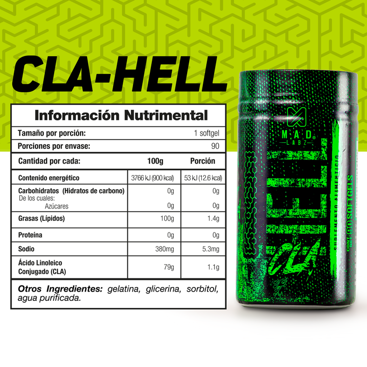 CLA Cápsulas Hell Mad Labz