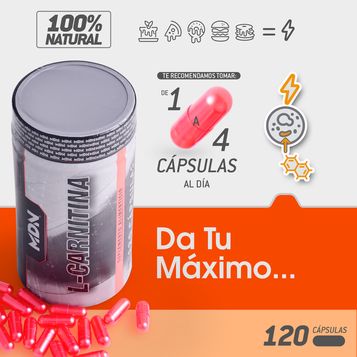 L-Carnitina Cápsulas MDN Sports